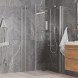 Paini Душевое ограждение 90х90 см Cox, квадратное, распашное, универсальное, хром