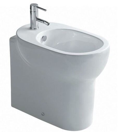Биде GALASSIA M2 5248 напольное с одним отверстием с крепежом цвет белый глянцевый