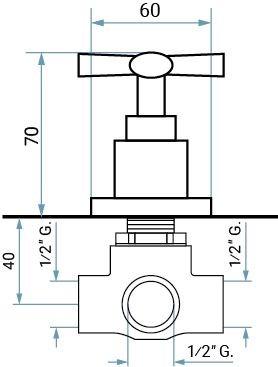 Emmevi Spirit New, встраиваемый дивертер на 3 выхода,цвет  золото 31029/OR