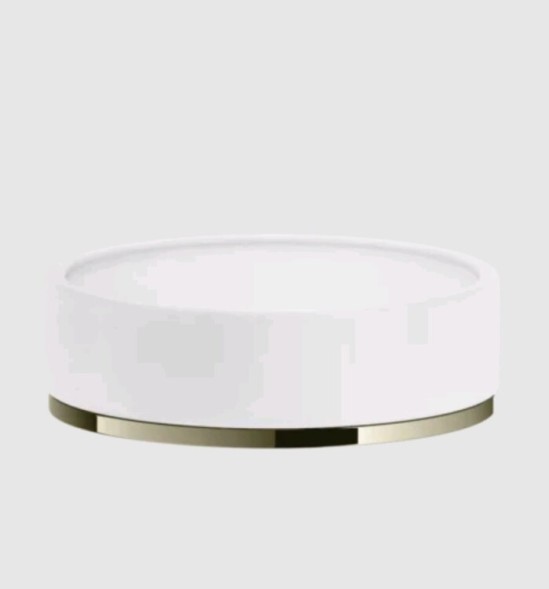 Gessi Мыльница, Inciso, шгв 115*115*35, цвет белый#черный брашированный металл  58525#707