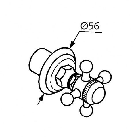 Вентиль KLUDI ADLON 51815452 настенный