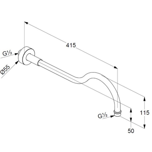Душевой кронштейн KLUDI ADLON 2751445-00
