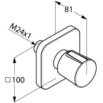 Переключатель потока воды KLUDI E2 498470575 на два потребителя
