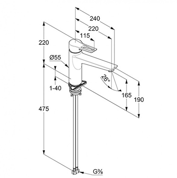 Смеситель KLUDI MIX 329040562 для кухни