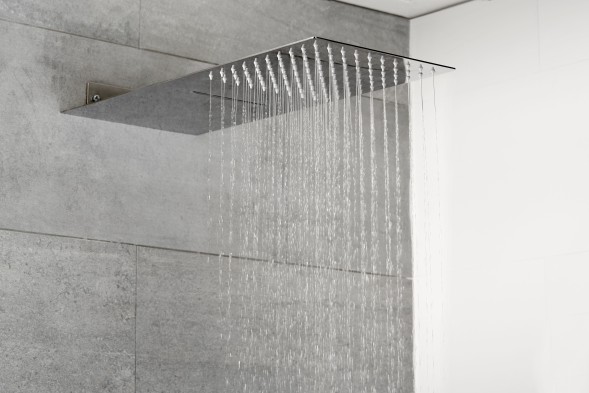 AQG, консольная душевая головка FLOWС1 50x25 см, 1 режим: дождь, цвет хром