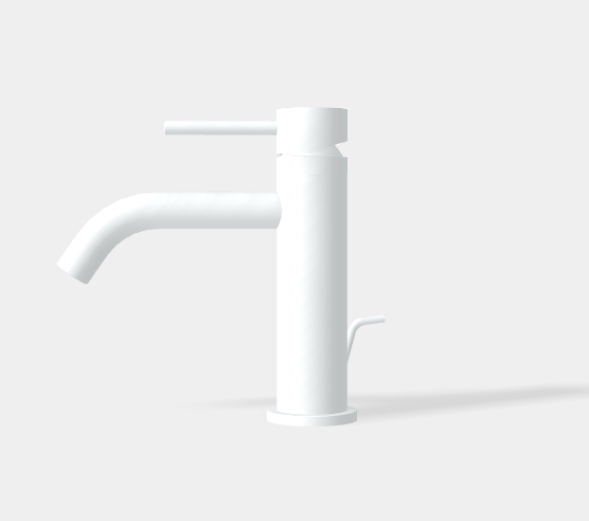 Смеситель для раковины, Fima Carlo Frattini, Spillo Up, цвет-белый матовый F3031XSBS