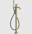 Gessi Смеситель для ванны и душа, 316 Bath Shower, напольный, цвет Латунь матовая  54028#727