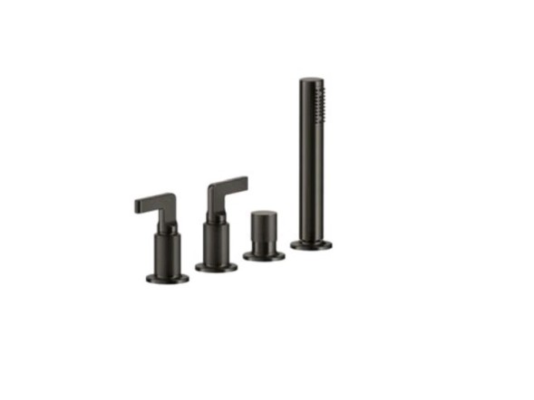 Gessi Смеситель для ванны и душа, Inciso, цвет черный матовый 58043#299