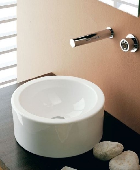 Раковина Scarabeo GIOVE накладная без перелива без отверстий цвет белый 8034