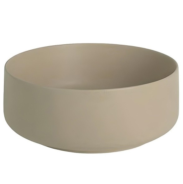 Раковина Artceram Cognac Quadro накладная без отверстий  цвет Brown matera COL001 41 00