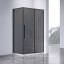 Vincea Душевой уголок Slim-N VSR-4SN9011CGB, 1100*900, черный, стекло тонированное