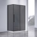 Vincea Душевой уголок Slim-N VSR-4SN9011CGB, 1100*900, черный, стекло тонированное