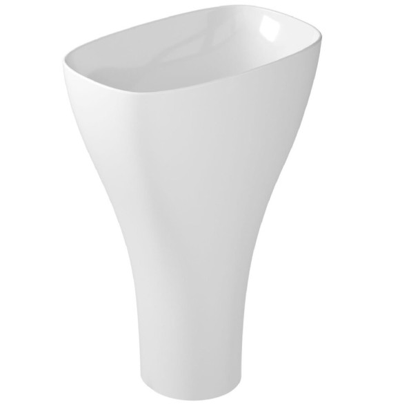 Раковина GALASSIA DREAM 7304 напольная с одним отверстием без перелива цвет белый глянцевый