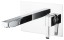 Emmevi Sicily, встраиваемый в стену однорычажный смеситель для раковины на панели, без донного клапана, цвет хром 38055/CR