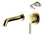 Смеситель для раковины Bossini Oki Z005302.021 настенный встраиваемый со встраиваемой частью в комплекте цвет золото