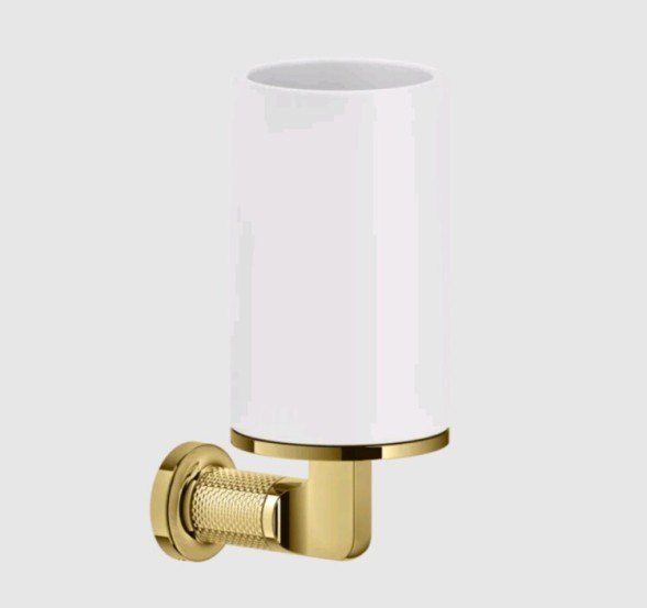 Gessi Стакан, Inciso, шгв 75*105*176, цвет белый#черный металл  58507#706