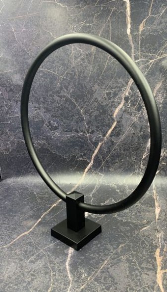 Stil Haus Urania, полотенцедержатель - кольцо, цвет чёрный матовый