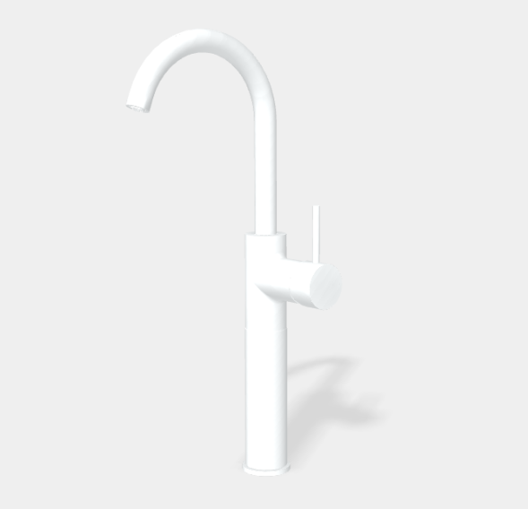 Смеситель для раковины, Fima Carlo Frattini, Spillo Up, цвет-белый матовый F3041/HBS