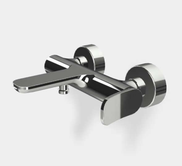 Смеситель для ванны и душа, Fima Carlo Frattini, Flo', цвет-хром F3804/1CR