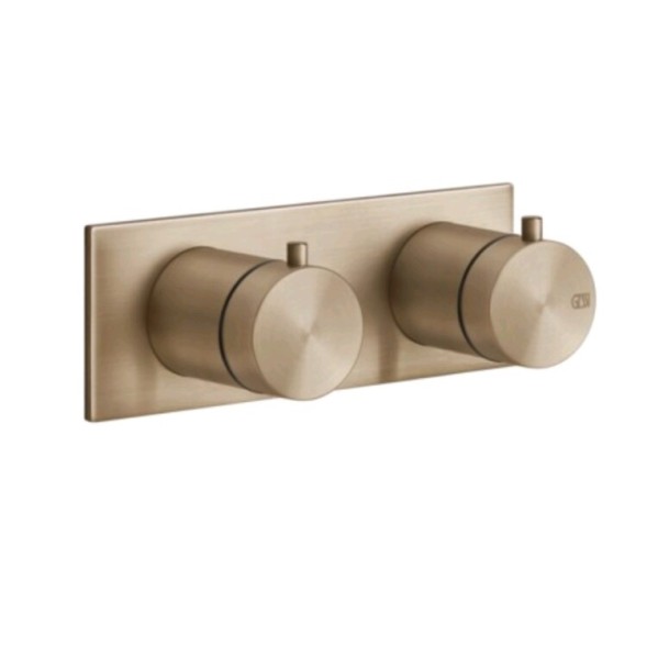 Gessi Смеситель для душа, 316 Bath Shower, на 3 потребителя, цвет брашированная теплая бронза  54036#726
