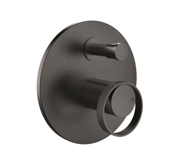 Gessi Смеситель для душа, Anello, на 2 потребителя, цвет Черный брашированный металл  63377#707