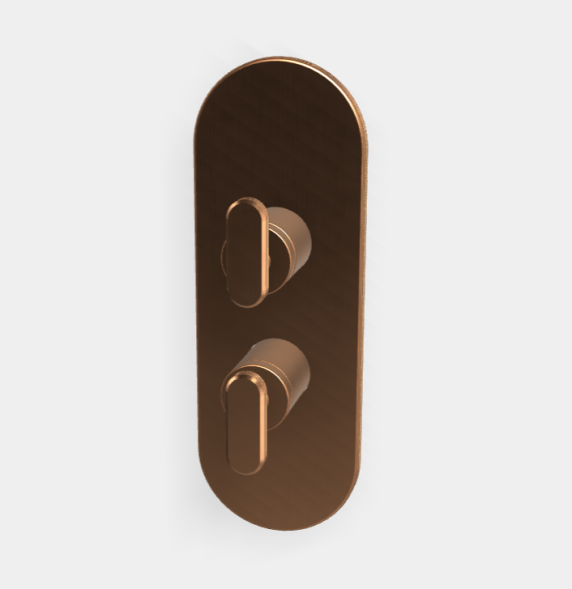 Смеситель для душа, Fima Carlo Frattini, Park Lane, на 2/3 потребителя, цвет-бронза брашированная янтарная F1309X6ZS