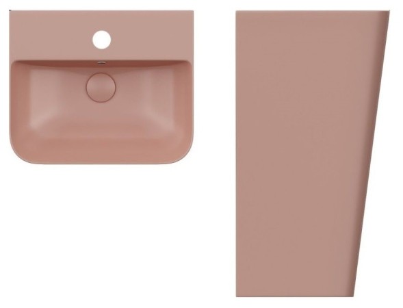 Раковина ISVEA Sott'Aqua напольная ШГВ 500*420*830 цвет лососевый матовый 10SQ37001-2S