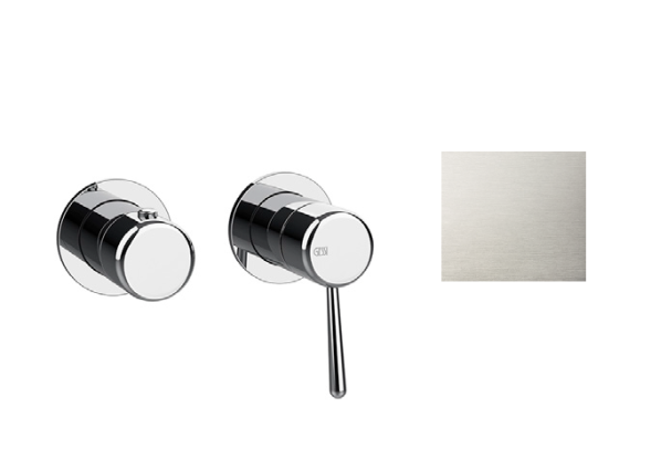 Gessi Смеситель для душа, Goссia, на 2 потребителя, цвет брашиварованный хром 33077#147