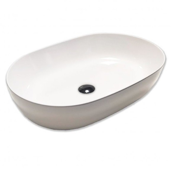 Раковина HATRIA HAPPY HOUR Y8AK01 накладная без отверстия без перелива цвет белый