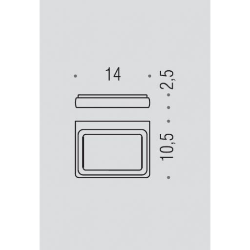 Мыльница COLOMBO DESIGN LULU B6201 настенная цвет хром