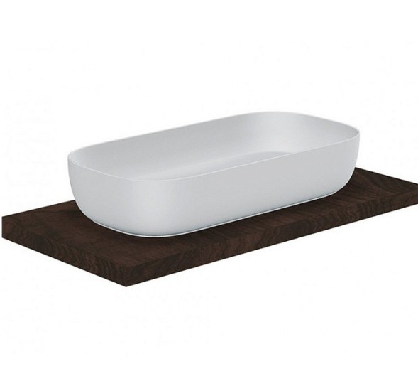 Раковина Scarabeo GLAM накладная без перелива без отверстий цвет белый 1803