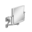 Зеркало LANGBERGER ACCESSORIES 72485 подвесное поворотное трехкратное увеличение без подсветки цвет хром