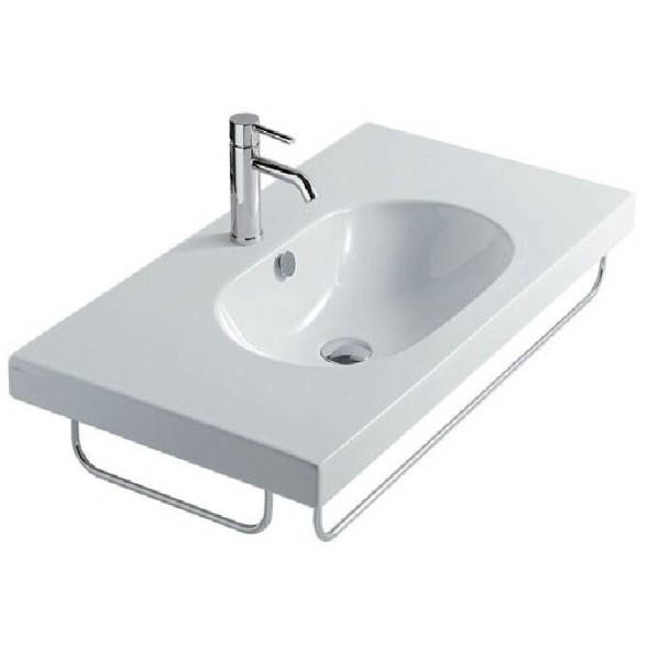 Раковина GALASSIA EDEN 5232 подвесная с тремя отверстиями без перелива цвет белый глянцевый