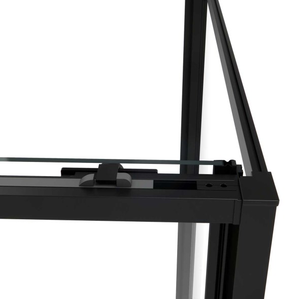 Vincea Душевой уголок Слим Софт (Slim Soft) VSR-1SS1014CLB, 1400*1000, черный, стекло прозрачное