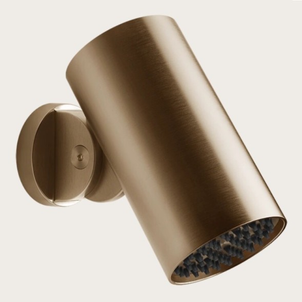 Gessi Верхний душ, Rilievo, 250*250, цвет брашированная бронза PVD  59158#726