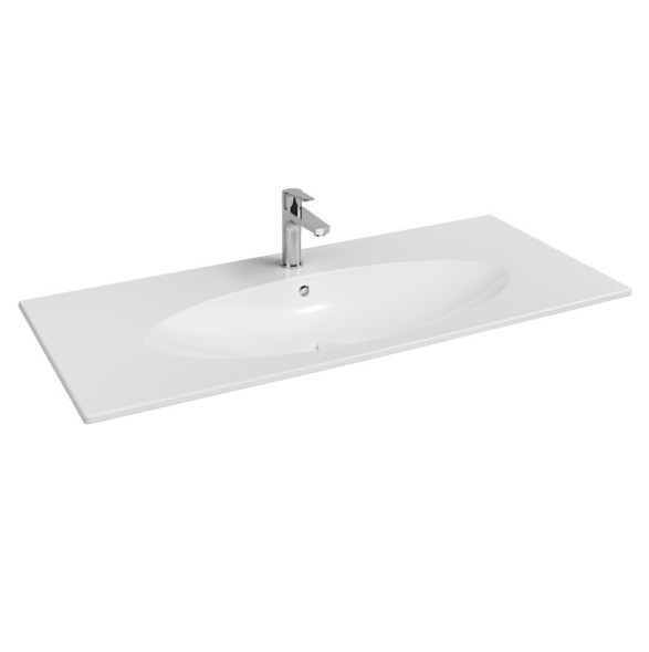 Раковина ISVEA SistemaX 10SX50121 ультратонкая 121см с отверстием под смеситель цвет белая 10SX50121