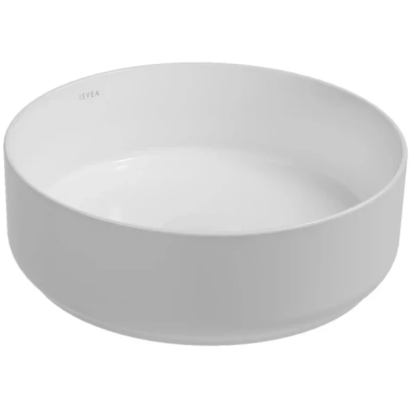 Раковина ISVEA Infinity накладная ШГВ 360*360*120 отверстия для смесителя отсутствуют цвет белый 10NF65036