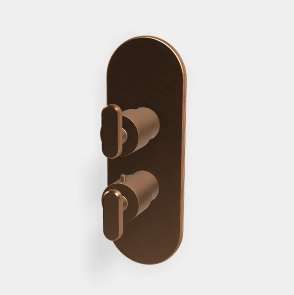 Смеситель для душа, Fima Carlo Frattini, Park Lane, на 2/3 потребителя, цвет-бронза брашированная янтарная F1309X7ZS