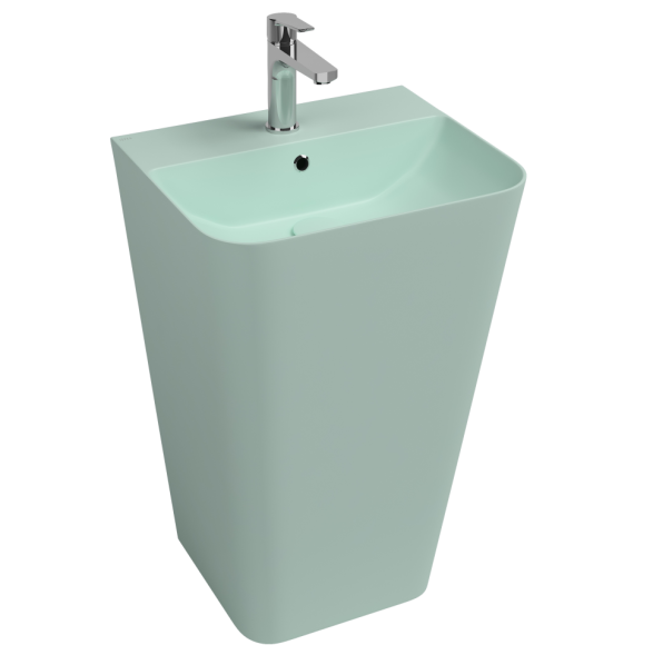Раковина ISVEA Sott'Aqua напольная ШГВ 500*420*830 цвет мятно-зеленый матовый 10SQ37001-2T