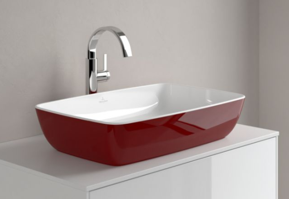 Villeroy&amp;Boch Раковина, Artis, шгв 580*385*130, отверстия для смесителя-отсутствуют, CeramicPlus, цвет-камень белый 417258RW