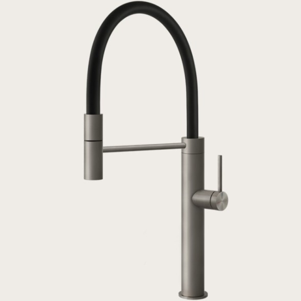 Gessi Смеситель для кухни, 316 Flessa, цвет Брашиварованная сталь  60010#239