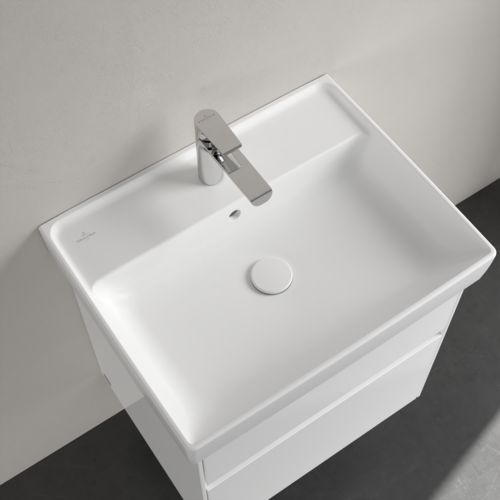 Villeroy&amp;Boch Раковина, Collaro, шгв 600*470*160, отверстия для смесителя-1 сквозное, 2 промаркированных, CeramicPlus, цвет-альпийский белый 4A336GR1