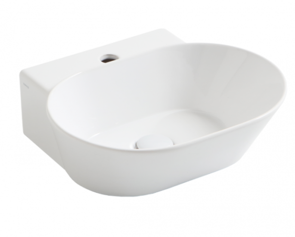 Раковина SIMAS WAVE подвесная или накладная с 1 отверстием цвет белый WA06