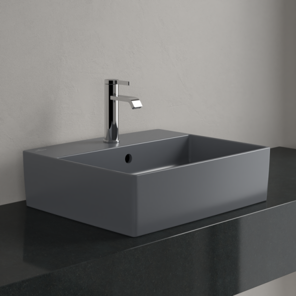 Villeroy&amp;Boch Раковина, Memento 2.0, шгв 500*420*90, отверстия для смесителя-1 сквозное, 2 промаркированных, CeramicPlus, цвет-альпийский белый 4A0751R1
