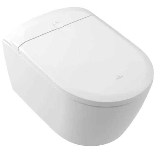 Villeroy&amp;Boch Унитаз, Viclean, Dusch-wc supreo select, подвесной, шгв 384*612*423, DirectFlush, CeramicPlus, ViClean, цвет-альпийский белый V16EN3R1
