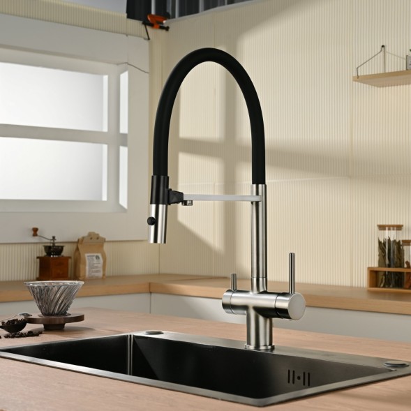 Смеситель для кухни Vincea VKF-120CH, хром