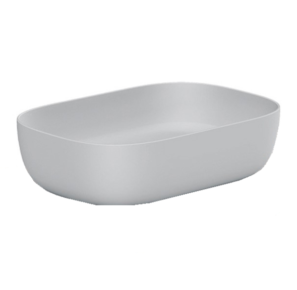 Раковина Scarabeo GLAM накладная без перелива без отверстий цвет белый 1804