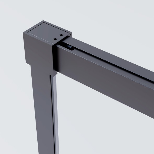 Vincea Душевая дверь Софт 2 (Soft 2) VDS-3SO2110CLGM, 1100, вороненая сталь, стекло прозрачное