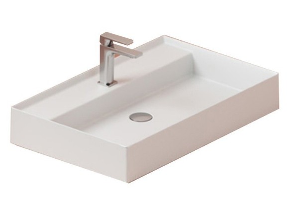 Раковина Artceram Scalino  подвесная/накладная с одним отверстием цвет белый SCL008 01 00