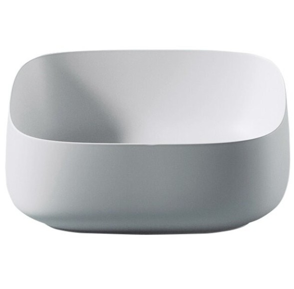 Раковина Artceram Cognac Quadro накладная без отверстий  цвет белый матовый COL007 05 00